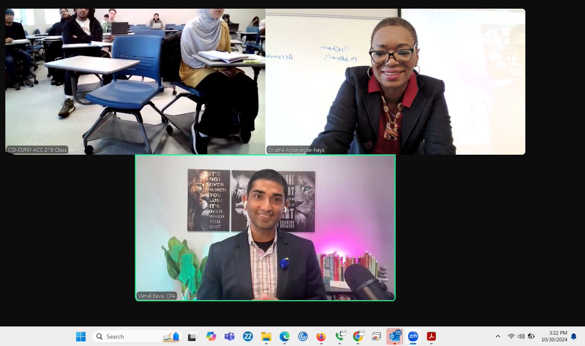 vimalcpa's tweet image. A few days ago I had the privilege of being a guest in @MyCPAAccounting&apos;s Intermediate Accounting class. It was truly a rewarding experience getting to interact with the students, who are the future of the profession.

I realized as practitioners we can keep yapping away amongst…