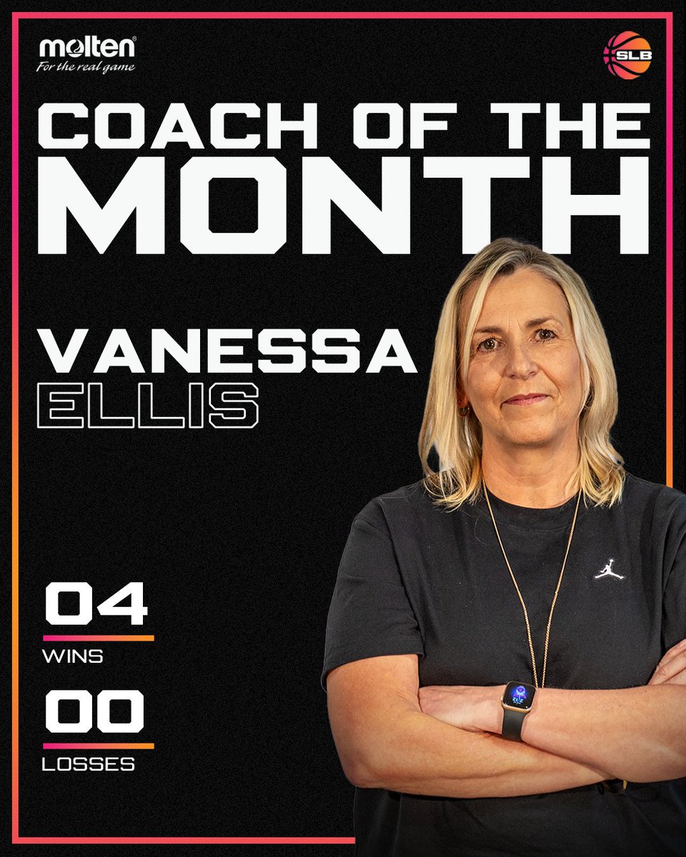 ✅ After guiding <a href="/Hatters_BC/">B. Braun Sheffield Hatters</a> to an unbeaten start in SLB action, <a href="/nessellis13/">Vanessa</a> takes home <a href="/MoltenSports/">MoltenSports</a> Coach of the Month honours for September/October.

📺 Watch the Hatters in action this weekend on our YouTube channel: youtube.com/@SuperLeagueBa…

#BritishBasketball