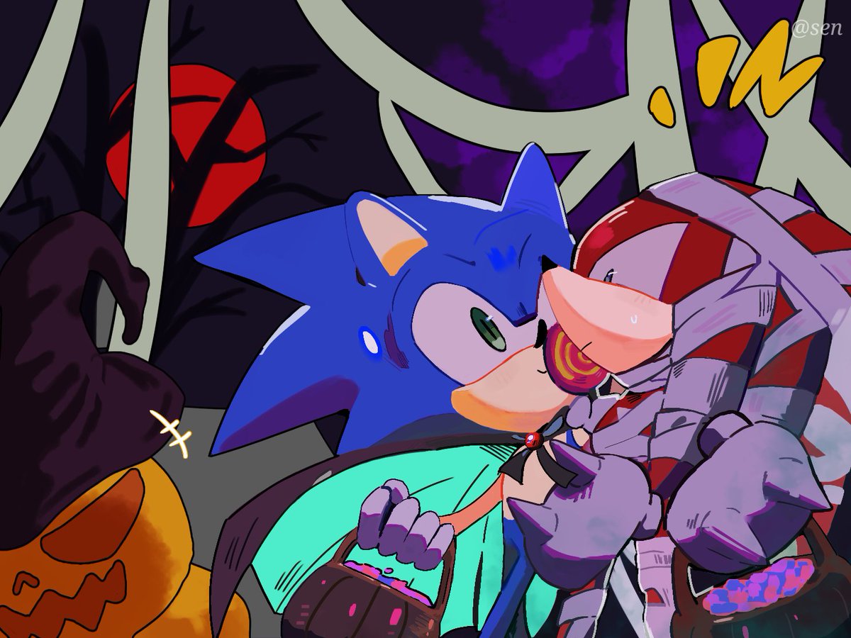 sen83490's tweet photo. #Knuxonic #sonknux 
万圣节 https://t.co/dpSf2yLZJM