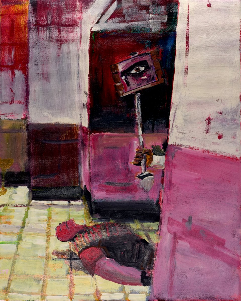 frostyham2's tweet image. "Red Heavy is Out of Ammo", 8"x10" acrylic on canvas, thanks @BurntToadstool for the reference