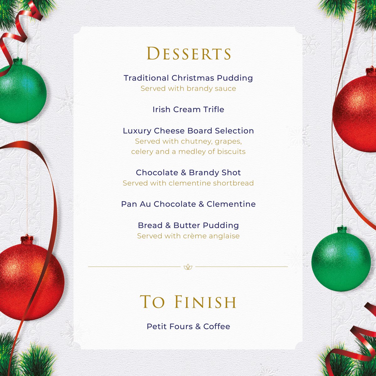 BridGolfClub's tweet photo. Christmas Day Luncheon menu! 🎅

Contact us today to make a reservation - you don't have to be a member to join us! ⛳

🏌️Golf 🍽️ Dine 🛏️ Stay
📲 01262 606367
📧 enquiries@bridlingtongolfclub.co.uk https://t.co/3yMxvynhLo