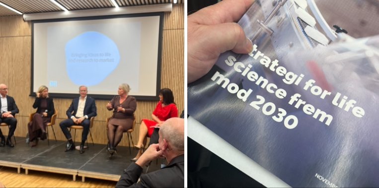 Morten Freil (@mortenfreil) on Twitter photo En ambitiøs strategi for Life Science, der skal fremme AI, kliniske forsøg og nye teknologier - kombineret med ambition om reel patientinddragelse via Center for Brugersamarbejde. Der er lagt grundsten for en udvikling til gavn for patienter og pårørende <a href="/sophieloehde/">Sophie Løhde</a> En ambitiøs strategi for Life Science, der skal fremme AI, kliniske forsøg og nye teknologier - kombineret med ambition om reel patientinddragelse via Center for Brugersamarbejde. Der er lagt grundsten for en udvikling til gavn for patienter og pårørende <a href="/sophieloehde/">Sophie Løhde</a>