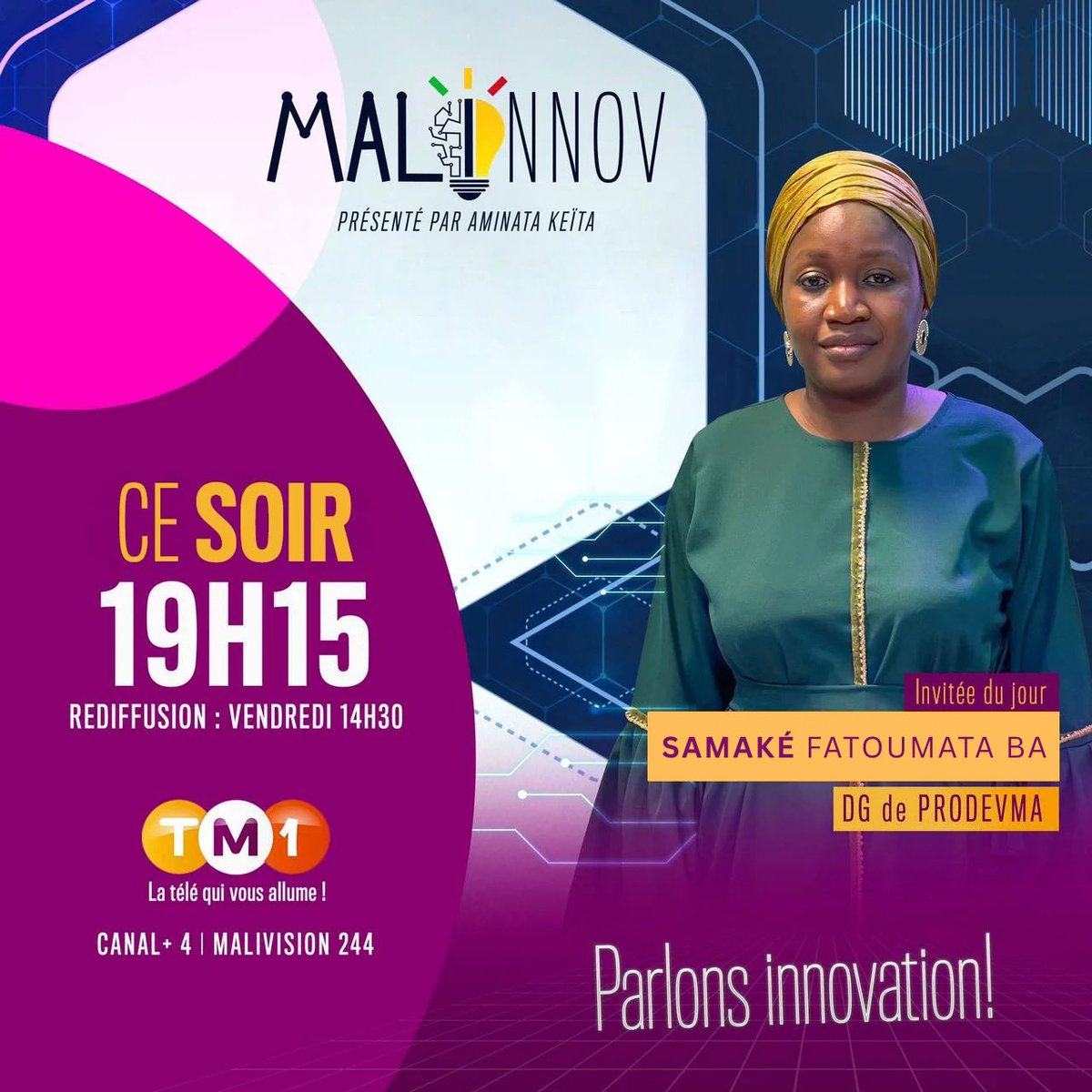 prodevma's tweet image. Notre passage sur l’émission Malinnov de TM1