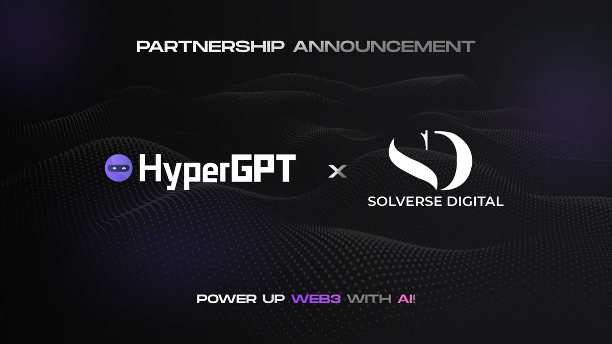 HyperGPT (@hypergpt) on Twitter photo 🔥 <a href="/solversedigital/">Solverse Digital</a> x HyperGPT Partnership Announcement
We're excited to join forces with Solverse Digital, a marketing agency in the web3 and crypto space! 🎉 This partnership is set to supercharge our journey, opening new doors to growth and innovation. 💡
Together, we’ll be 🔥 <a href="/solversedigital/">Solverse Digital</a> x HyperGPT Partnership Announcement
We're excited to join forces with Solverse Digital, a marketing agency in the web3 and crypto space! 🎉 This partnership is set to supercharge our journey, opening new doors to growth and innovation. 💡
Together, we’ll be