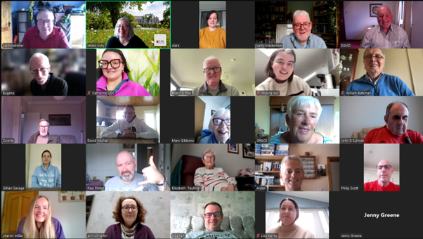 AphasiaHomeCafe's tweet photo. It was wonderful to meet with our friends from @strokeassocni  again!! Great fun and great conversations were had. We'll definitely arrange another one early in the New Year 😃 https://t.co/lm2t1JvLXI