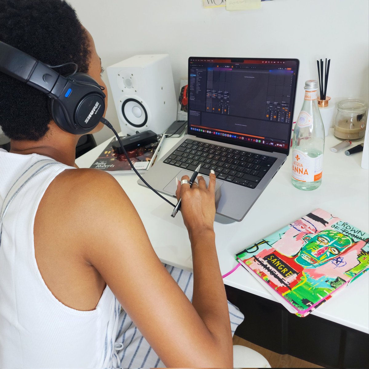 Back in my studio, working on a collab for next year. My House fam, there's more coming your way in 2025! 🚀