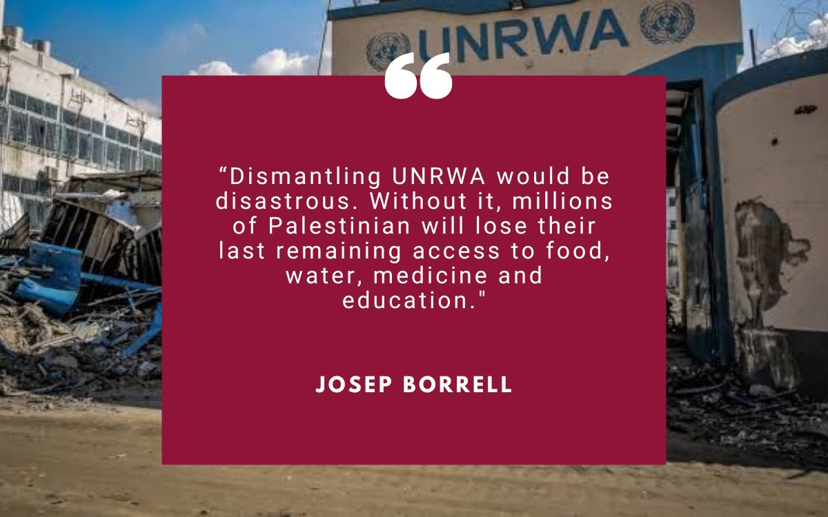 The future of UNRWA is a test of our humanity.

Legislation adopted by the Israeli Knesset, will make the agency’s life-saving services in Gaza all but impossible.

Read my blog:

eeas.europa.eu/eeas/future-un…