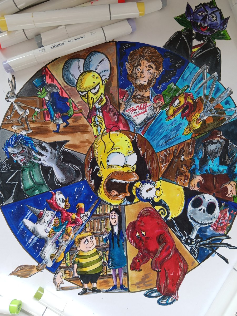 Y aquí tenemos el resumen de los dibujos realizados en el #Spooktober en #Halloween Os adjunto pequeño short... El año que viene ... más youtube.com/shorts/RX8LeXD…