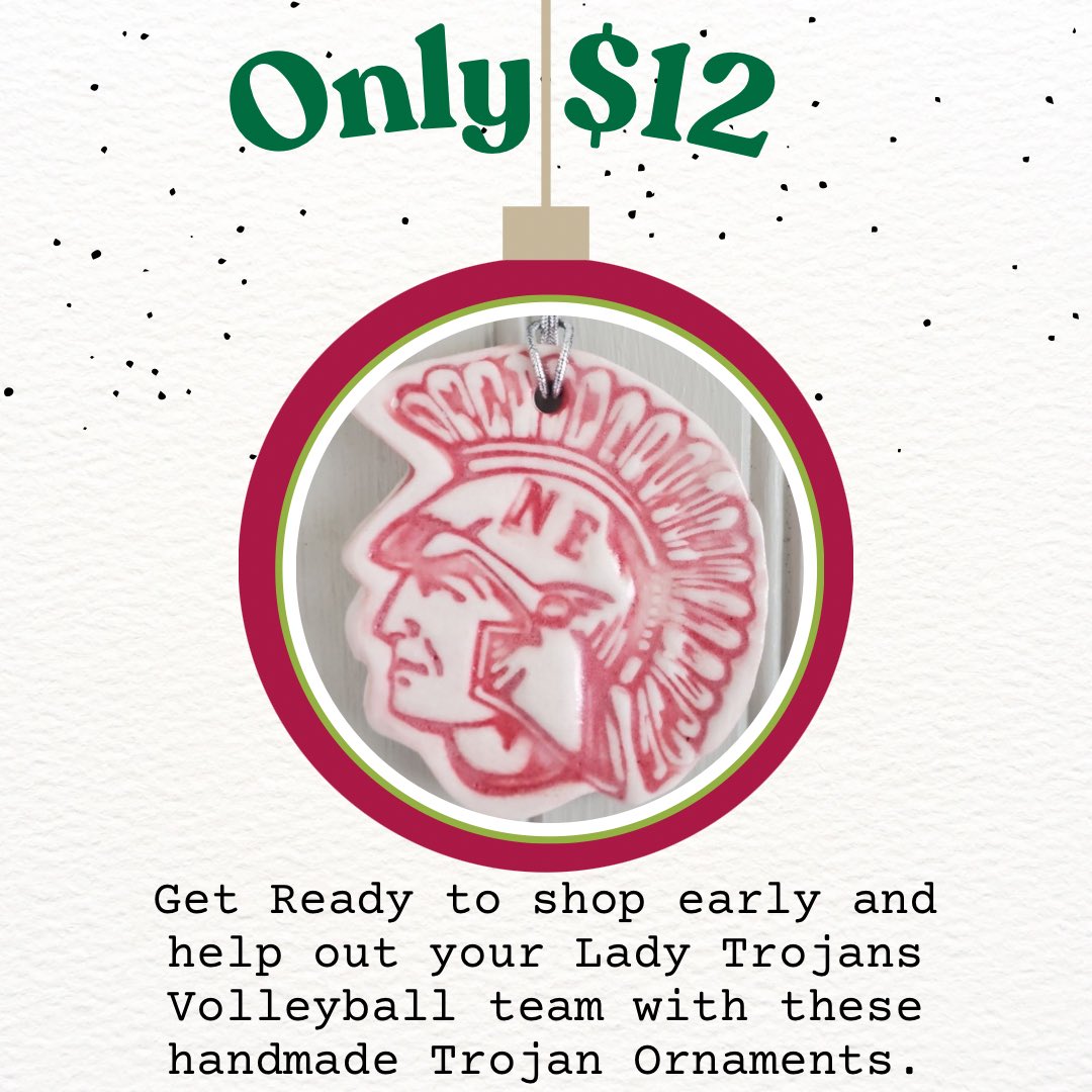 One last fundraiser for our Lady Trojan Volleyball Team. These are handmade. Please see a volleyball player or message us.