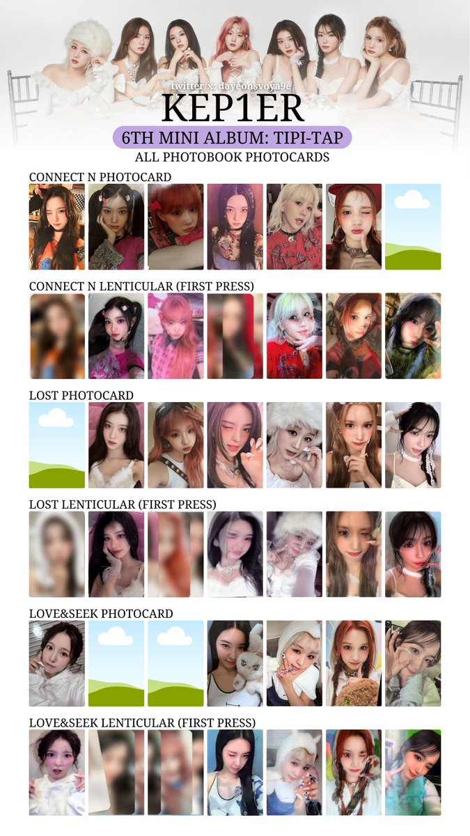Kep1er The 6th Mini Album <TIPI-TAP> ALL PHOTOBOOK PHOTOCARDS 32