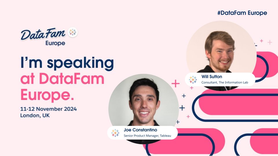 Will Sutton (@wjsutton12) on Twitter photo Hey datafam,
I've teamed up with Tableau's <a href="/joe_constantin0/">Joe Constantino</a> to bring more AI functionality to <a href="/tableau/">Tableau</a>, even if you're on #Tableau Server!
Yes you heard me right!
See our #Datafam Europe session
reg.salesforce.com/flow/plus/dataā¦
Not registered? get 10% off here
theinformationlab.co.uk/community/even⦠Hey datafam,
I've teamed up with Tableau's <a href="/joe_constantin0/">Joe Constantino</a> to bring more AI functionality to <a href="/tableau/">Tableau</a>, even if you're on #Tableau Server!
Yes you heard me right!
See our #Datafam Europe session
reg.salesforce.com/flow/plus/dataā¦
Not registered? get 10% off here
theinformationlab.co.uk/community/evenā¦