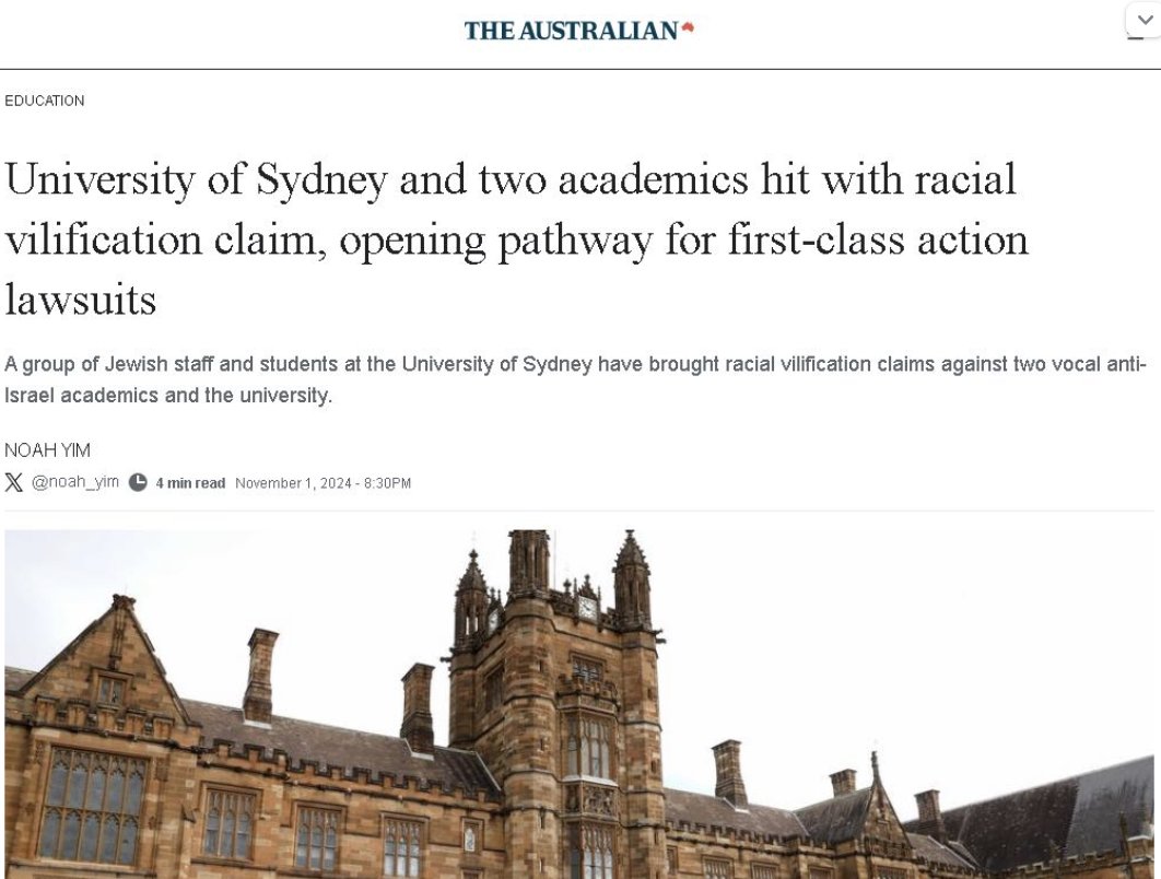 The latest contemptible attempt to intimidate me, <a href="/jkeaneSDN/">John Keane</a> and other Palestine advocates. 

Criticising apartheid, genocidal Israel isn't antisemitic: for anyone of conscience, it's necessary. Zionists' baseless complaint is vexatious abuse of the AHRC. It won’t succeed.