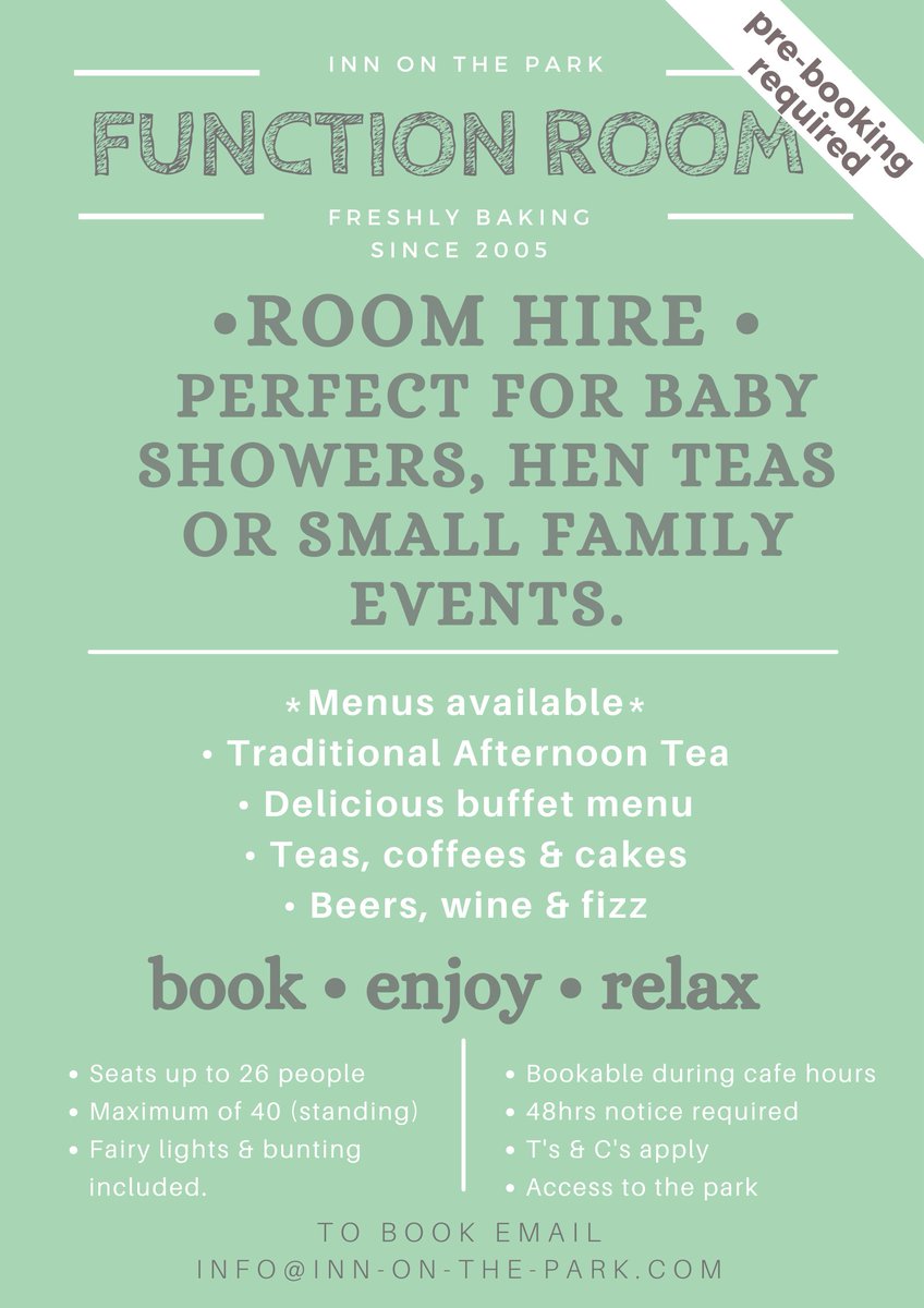 InnonthePark1's tweet image. Theres a wee #functionroom in the #cafe just perfect for those #seasonal #festive get togethers #buffet #afternoontea