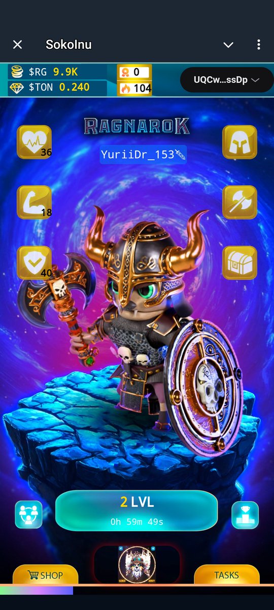 We launched the game Ragnarok. Join us and let's earn money together.

t.me/SokoInu_bot?st…