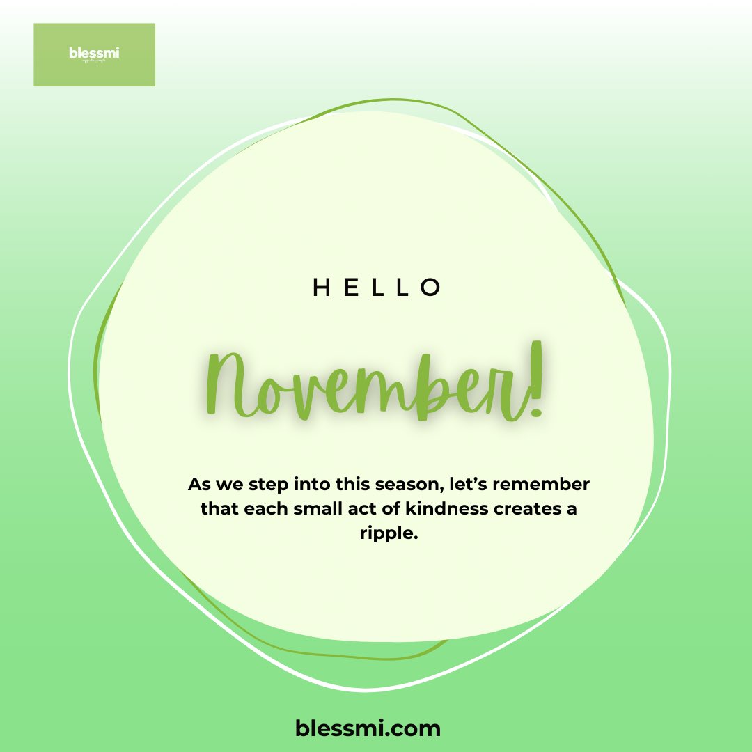 Happy November, Blessmi family! 

Let’s join hands, support fundraisers, and spread hope to families and communities across Nigeria. Every donation, every share, every act of kindness brings us one step closer to a brighter future. 
#blessmi #newmonth #donate #supportingpeople