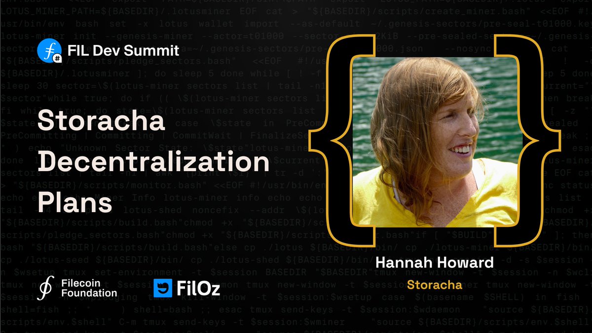 Storacha (@storachanetwork) on Twitter photo Headed to <a href="/FILDevSummit/">FILDevSummit | FDS6 in Toronto: May 12-13 ✈️</a> Bangkok next week? Make sure to tune into <a href="/techgirlwonder/">Hannah @ Storacha 🌴🥥</a>'s talk to get all the details on our plans to fully decentralize Storacha! 🚀
🗓️ November 7, 11am
🎟️Still need a ticket? Register to attend: fildev.io/FDS-5 Headed to <a href="/FILDevSummit/">FILDevSummit | FDS6 in Toronto: May 12-13 ✈️</a> Bangkok next week? Make sure to tune into <a href="/techgirlwonder/">Hannah @ Storacha 🌴🥥</a>'s talk to get all the details on our plans to fully decentralize Storacha! 🚀
🗓️ November 7, 11am
🎟️Still need a ticket? Register to attend: fildev.io/FDS-5