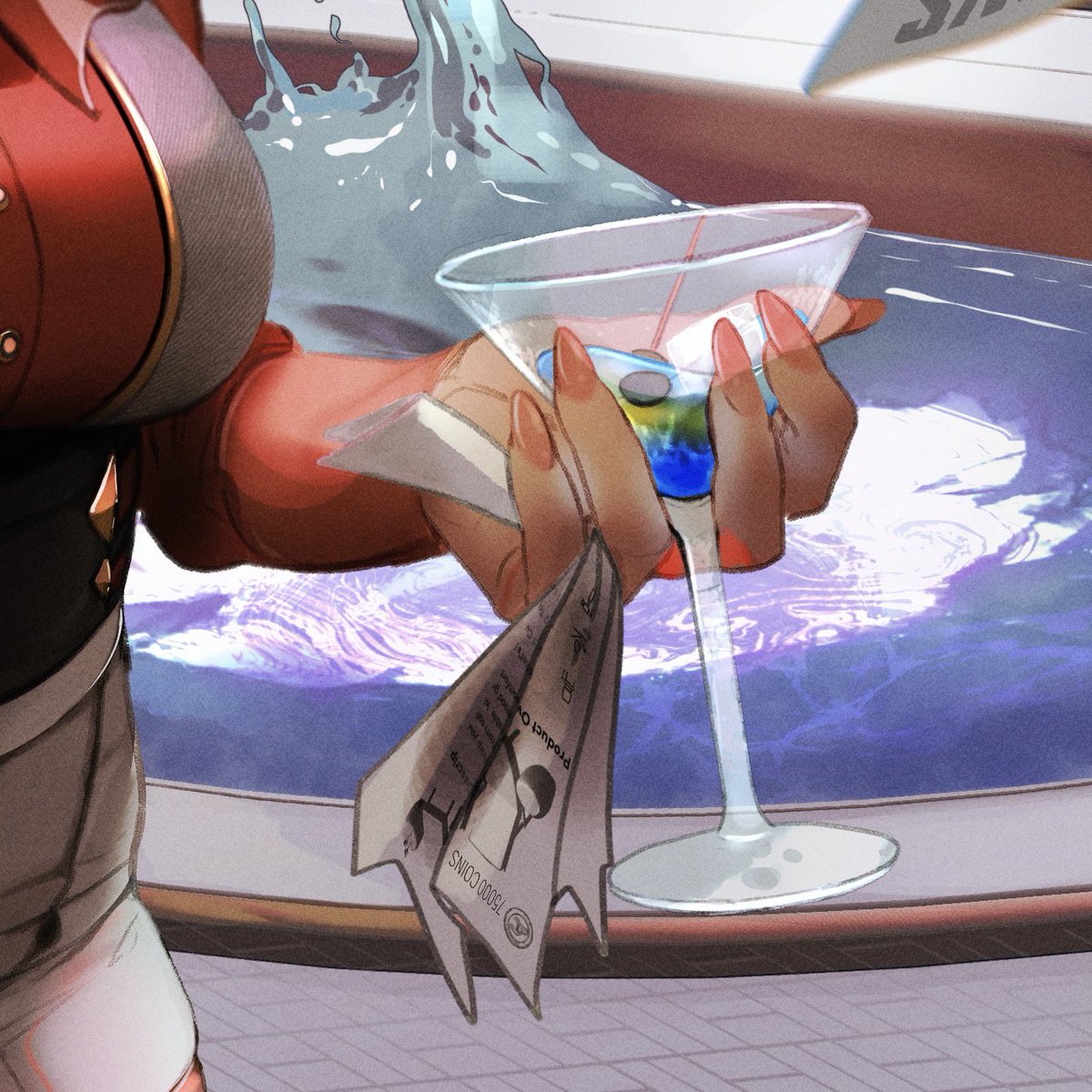 IFrAgMenTIx's tweet photo. Every line, every detail is carefully placed.
The hair strands, the lashes, the color of the cocktail(it’s a special
One noone comment on yet😆), the thunderflashes, everything🤌🏻
I could tell you something about every corner of the artwork.
Art is personal.
It’s human.
Ai can’t. https://t.co/47kzmOh1j7