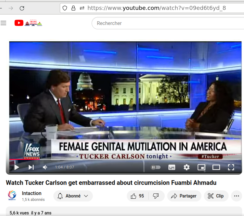 TheGuardianAn15's tweet image. As an #intactivist, I was introduced to @TuckerCarlson with this clip, back when he was on @FoxNews, interviewing Dr. Fuambi Ahmadu:
youtu.be/09ed6t6yd_8
Just wait till he tells the truth about male #circumcision!

Please see ALT TXT, and share!
#BornPerfect @BloodstainedMen