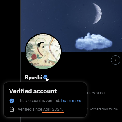 bitcomenet's tweet image. Why Did @RyoshiResearch Get Verified in April 2024?

Back in April 2024, the @RyoshiResearch account, which had been dormant with no posts, suddenly got verified on X. Why would someone verify an inactive account especially when they could use any other pseudonymous account to…