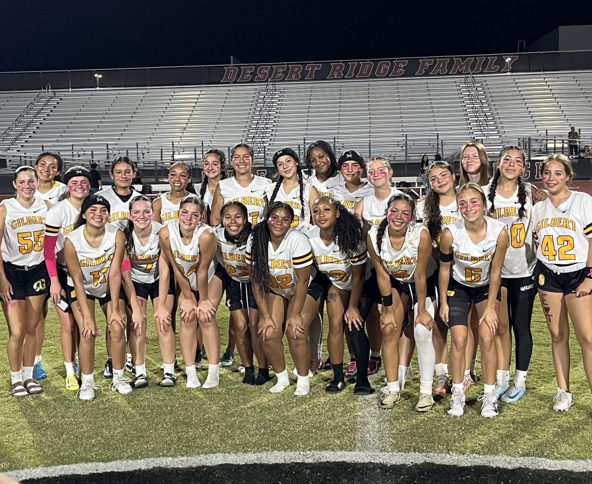 Lady Tigers <a href="/Gilbert_Tigers/">Gilbert High School Athletics</a> 5-0 since the Hamilton game. We are making our playoff push.

Scoring 98
Allowing 13 

One week left to set up our playoff push 

JV 6-1 on the year future is bright 

<a href="/BJMedia1/">BJ Media</a> <a href="/AZSPORTSNETWORK/">azsportsnetwork</a> <a href="/azcardsyouthfb/">Arizona Cardinals Youth Football</a> <a href="/ArizonaFlag/">Arizona Flag Football</a> <a href="/JUSTCHILLY/">Just Chilly</a> <a href="/KevinMcCabe987/">Kevin McCabe</a>