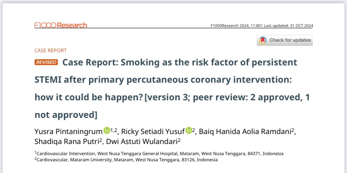 Cigarette smoke chemicals may induce atherosclerosis and thickened
blood in the arteries. Lipid oxidation leads to plaque formation. If
plaque ruptures, it will cause thrombus occlusion. 
f1000research.com/articles/11-80…