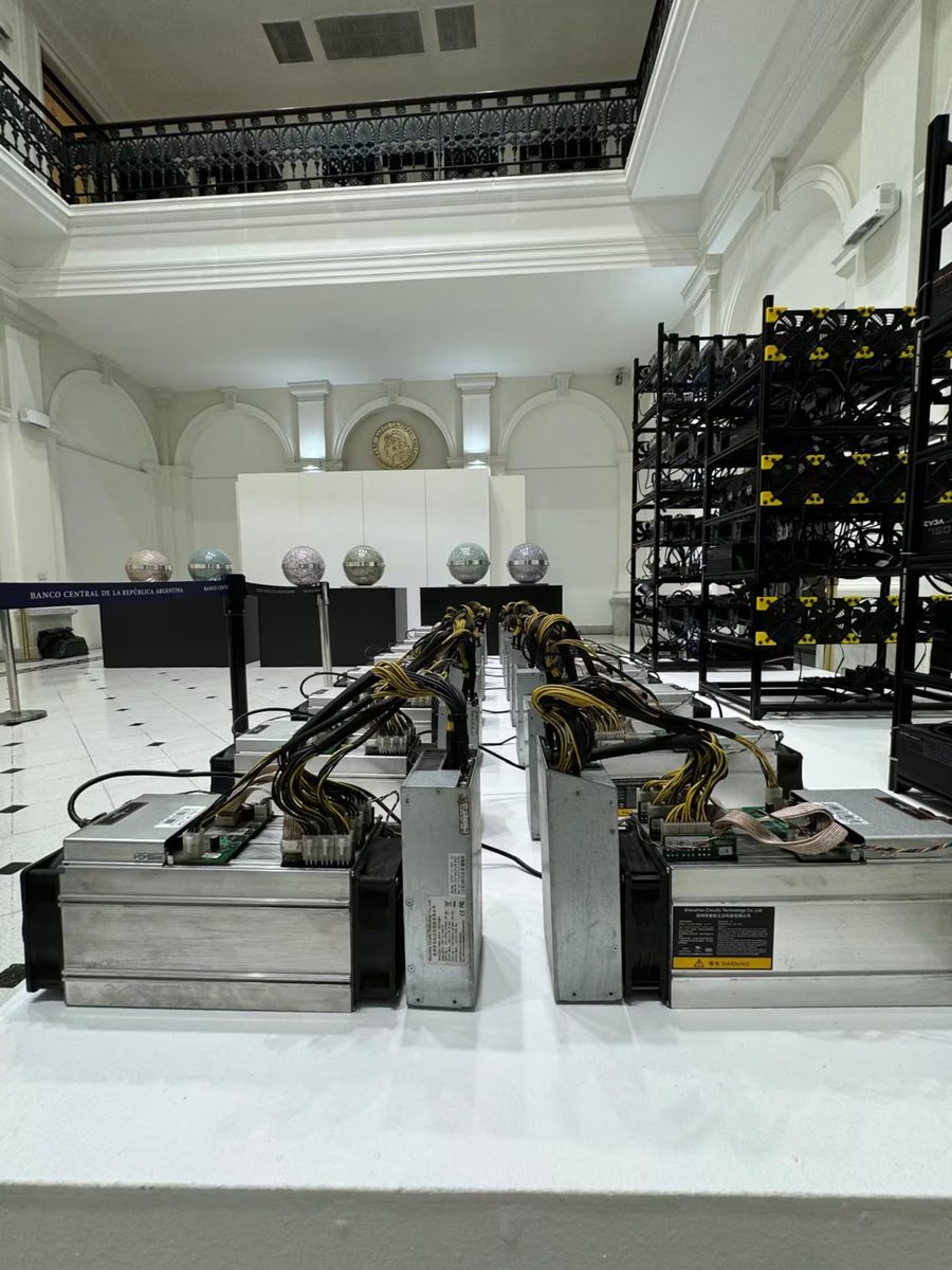 The central bank of Argentina opened an "art exhibit" yesterday that includes bitcoin mining equipment actively mining bitcoin. 

This is the first central bank in the world I am aware of to be openly mining bitcoin.

The future is coming very fast.