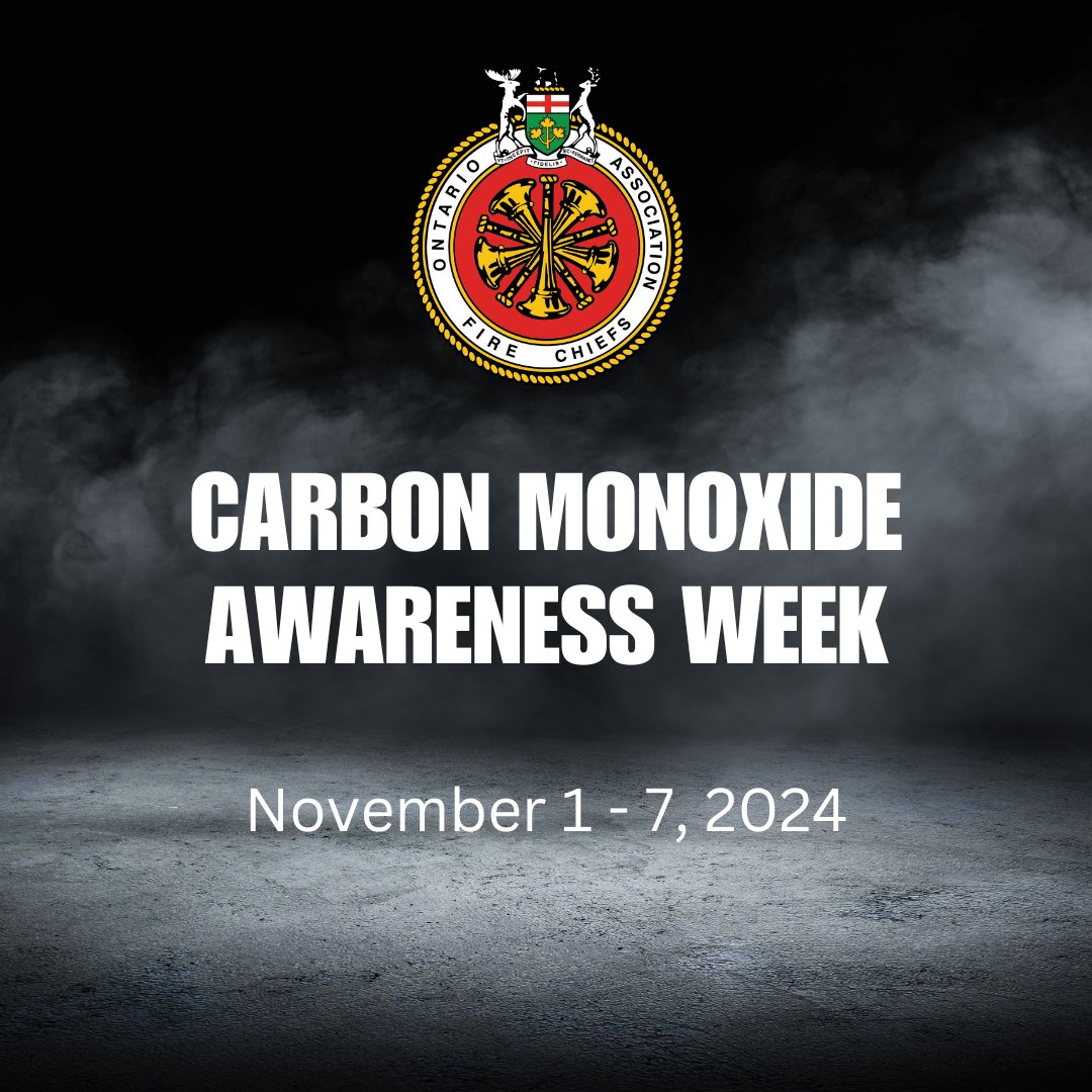 Carbon Monoxide Awareness Week starts today! This week the OAFC will be sharing information each day to help keep you informed and safe.