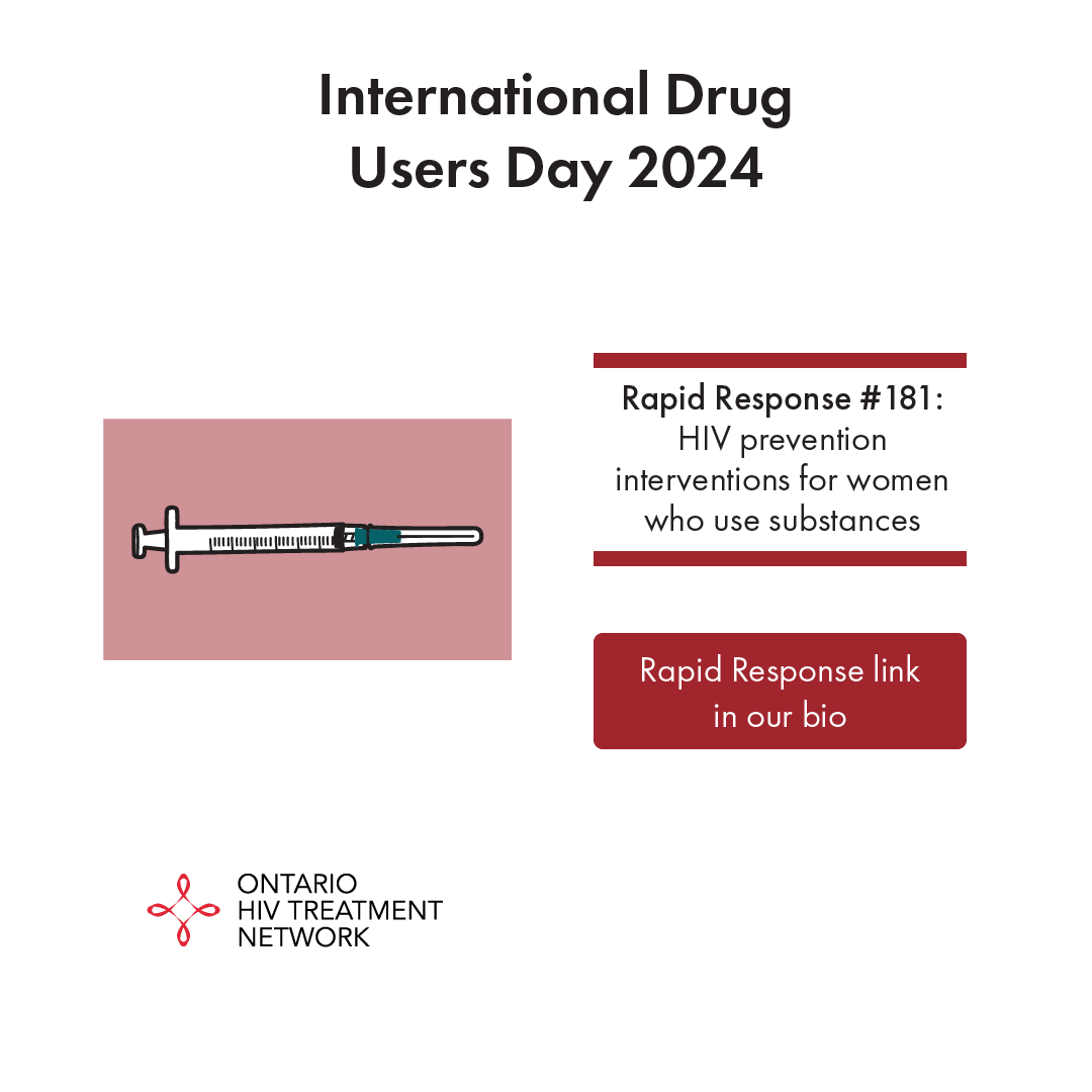 Research shows that HIV prevention interventions tailored for women who use substances are essential, given the high HIV prevalence among drug users and the gender disparities in health outcomes for women.

To learn more about it, check out Rapid Response #181