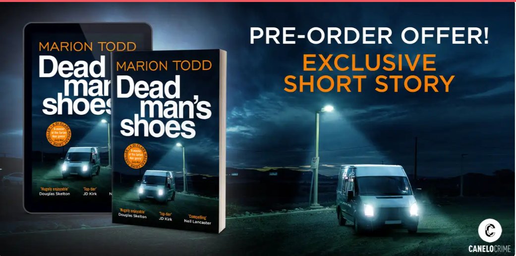 Marion Todd (@marionetodd) on Twitter photo FREE SHORT STORY!
If you pre-order #DeadMansShoes and send proof of this to the lovely folk at <a href="/CaneloCrime/">Canelo Crime</a> you'll receive a free DI Clare Mackay short story the day after publication. Also available if you've already pre-ordered. Ts&Cs apply. See here: canelo.co/dead-mans-shoe… FREE SHORT STORY!
If you pre-order #DeadMansShoes and send proof of this to the lovely folk at <a href="/CaneloCrime/">Canelo Crime</a> you'll receive a free DI Clare Mackay short story the day after publication. Also available if you've already pre-ordered. Ts&Cs apply. See here: canelo.co/dead-mans-shoe…