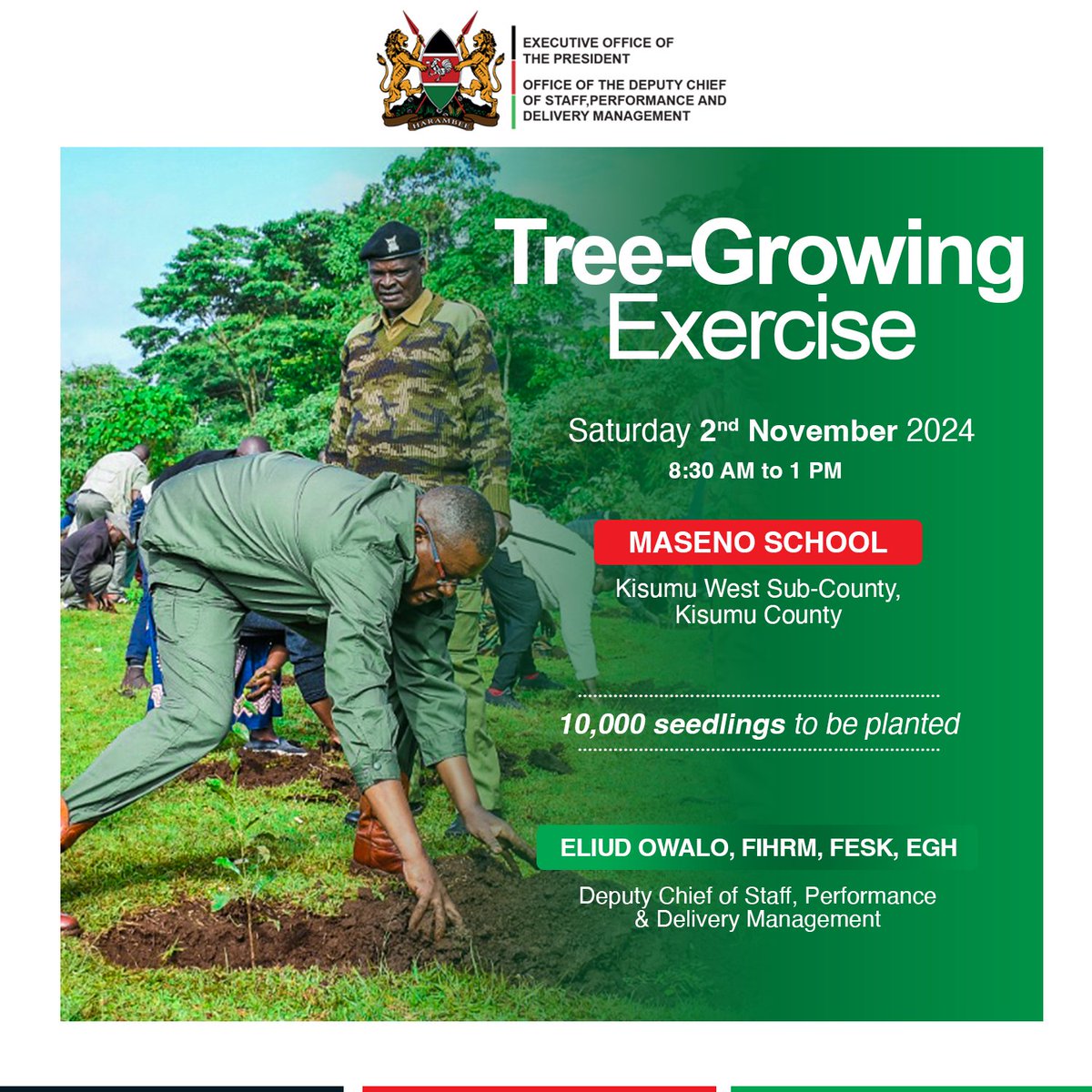 EliudOwalo's tweet photo. Set for 10,0000 trees’ planting exercise at Maseno School https://t.co/sul4kB3FzO