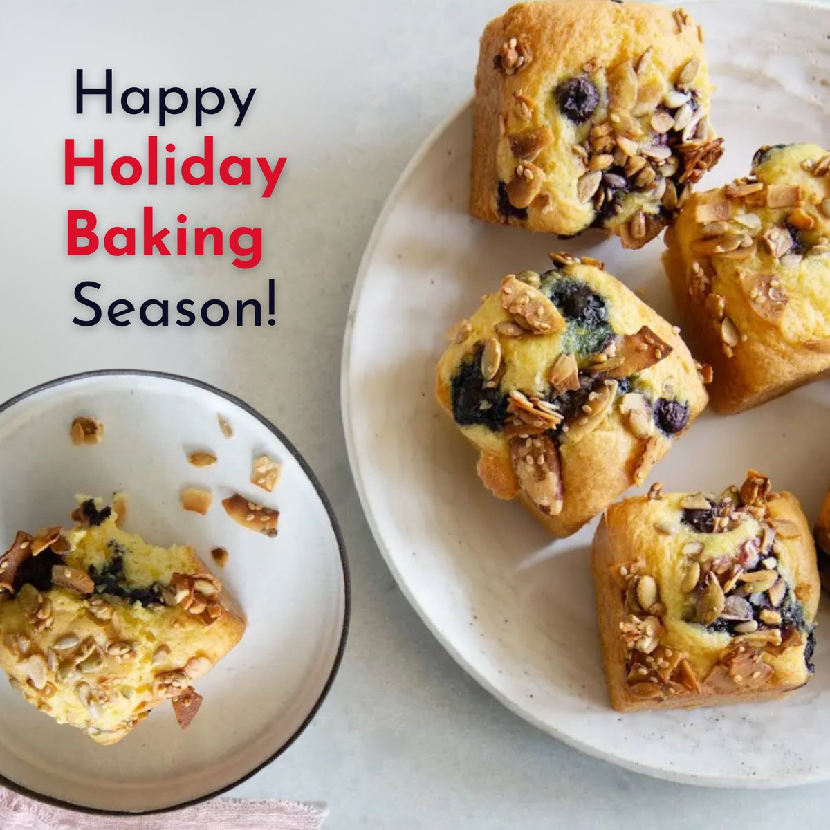 🍂November has arrived, which means it’s the official start of baking season! 🥣🧈🥧

Dust off your apron and create these yummy Blueberry Muffins with Coconut Ginger Granola for your next holiday gathering! 

Tag us if you give these a try! 🧁