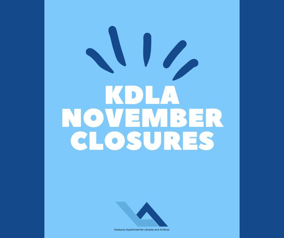 KDLA will be closed a few days this month for holidays and professional development. These days are: November 5, 11, 12, 28, and 29. We will respond to any communications as soon as possible!