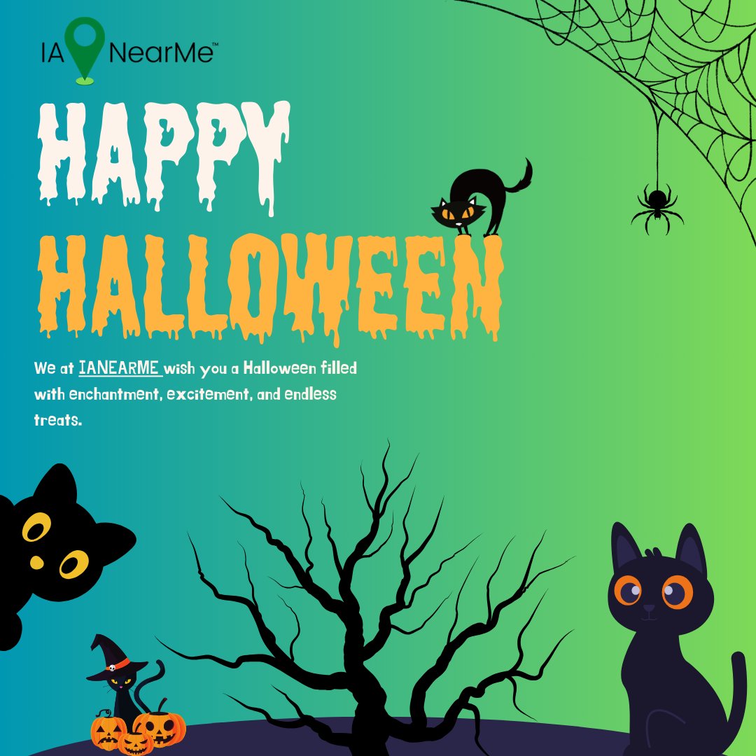 IANearMe_'s tweet photo. π Spooky Greetings from IANearMe! π»
This Halloween, let the haunting begin! Stay safe, have fun, and remember: the spookiest stories often lead to the best memories. From all of us at IANearMe, Happy Halloween!
#ianearme #insuranceagentsnearme #ianearmehalloween https://t.co/OSdjcw6hzg