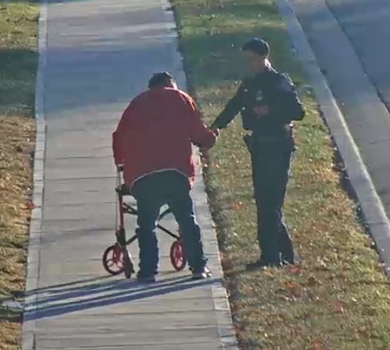 We want to highlight the compassionate actions of Officer De Leon. While on patrol, he noticed a citizen struggling to navigate traffic with a walker. Officer De Leon stopped to assist, lifting the walker to a safer spot on the sidewalk and offering support to help the citizen