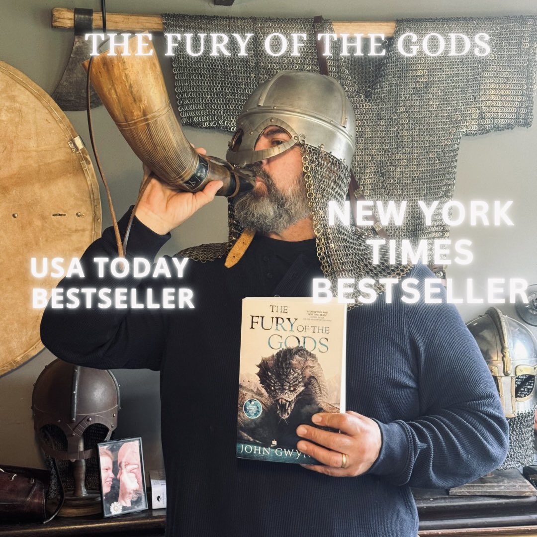 Some wonderful news. The Fury of the Gods has made the New York Times bestsellers list. 

I am blown away by how so many readers have taken Orka and the Bloodsworn to heart. A huge, heartfelt thank-you to all you wonderful people for making this happen.