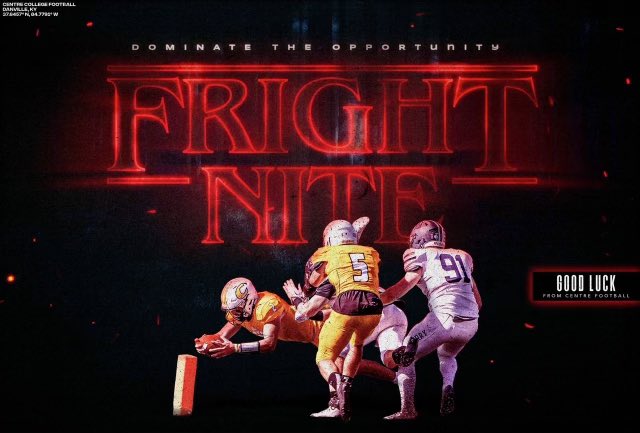 Thank you for the love <a href="/CentreFootball/">Centre College Football</a> ! <a href="/CoachAndyFrye/">Andy Frye</a> <a href="/RickFoxFB/">Rick Fox</a>