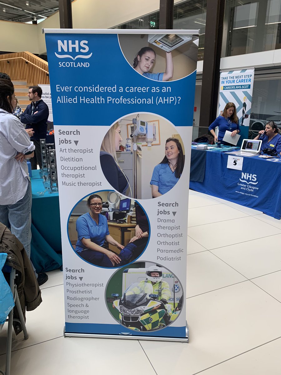 JenDick2019's tweet image. Great to be part of the #stemcityglasgow event today at Glasgow City College. Lots of excitement around the use of VR headsets - excellent way of showcasing our AHP professions.
@NESnmahp @JoanneAHPCYPED @rennie_jillian @NHSGGCDiet @nhsggcpodiatry