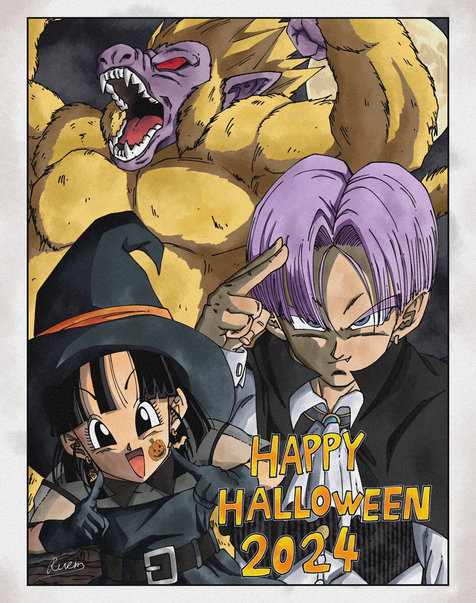RuemR03190_0's tweet photo. 『GTトリオの仮装🎃』
#ドラゴンボール　#DragonBall   #イラスト https://t.co/aVMYw9YrCV