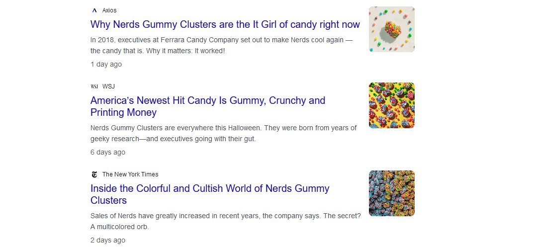 get you a PR team that works as hard as the Nerd Gummy Clusters folks