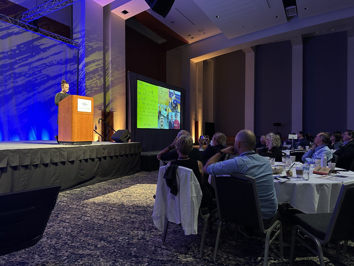 nrea1's tweet photo. So inspired by the 2024 National Rural Teacher of the Year, Melissa Oberg. She shared about how we face red lights and yellow lights, but they can and do turn into green lights. #RuralEdForum 🚦 https://t.co/nBQaX09hr8