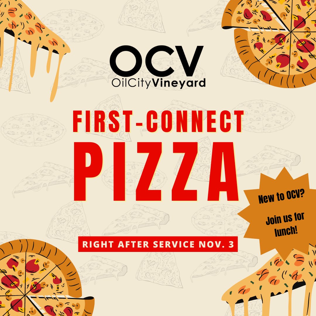 OcvOil's tweet photo. This Sunday!
If you are new-ish to OCV, think about staying for lunch. It will be a great chance to connect with OCV leaders and get to know some other folks who are newish to the OCV fam. https://t.co/flkd6Yy1qf