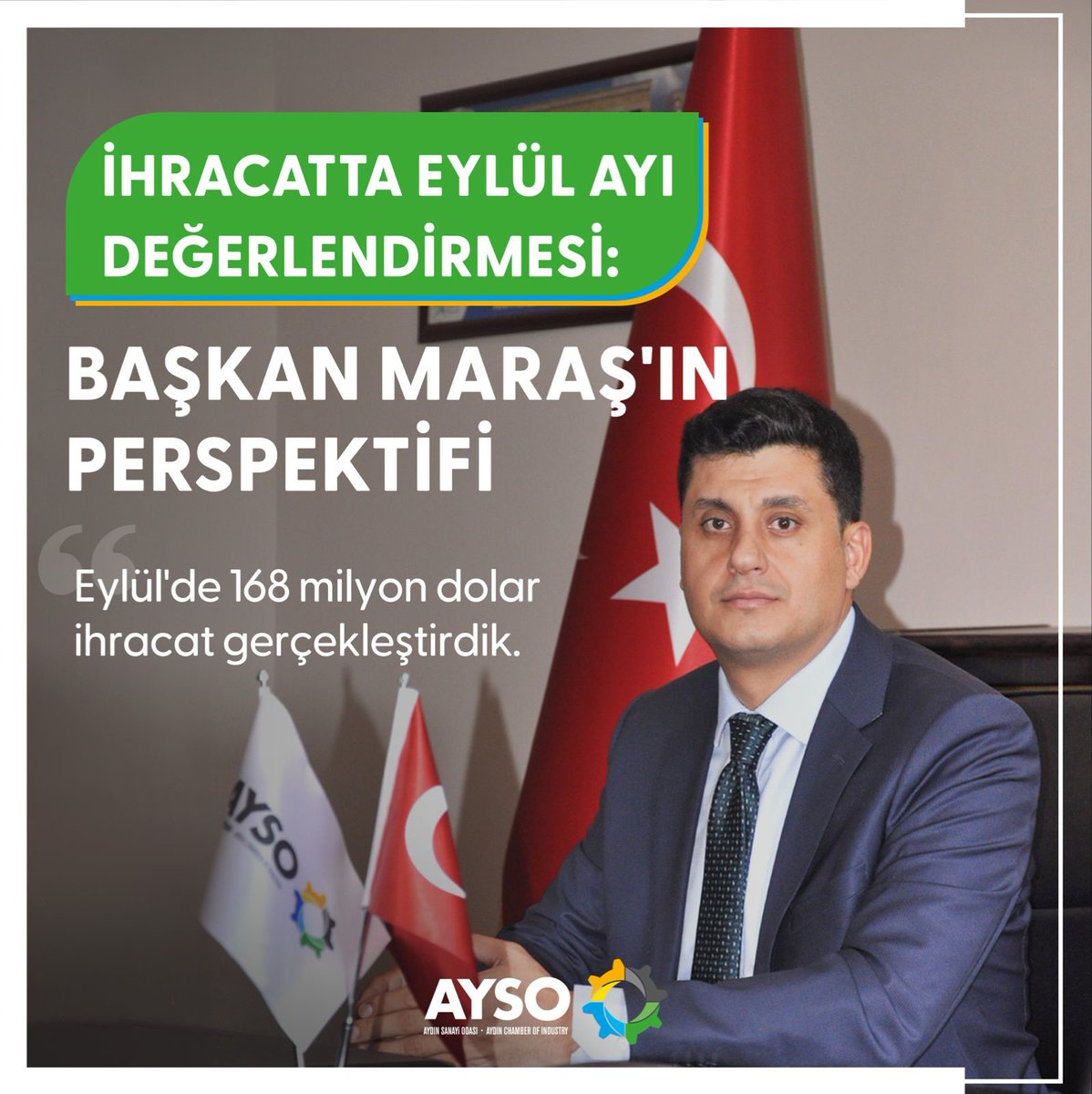 BAŞKAN MARAŞ, FAALİYET İLLERİNE GÖRE EYLÜL AYI İHRACATINI DEĞERLENDİRDİ

Haber⤵️
ayso.org.tr/baskan-maras-f…

#ayso #aydınsanayiodası #ihracat <a href="/gokhanmaras/">Gökhan Maraş</a>