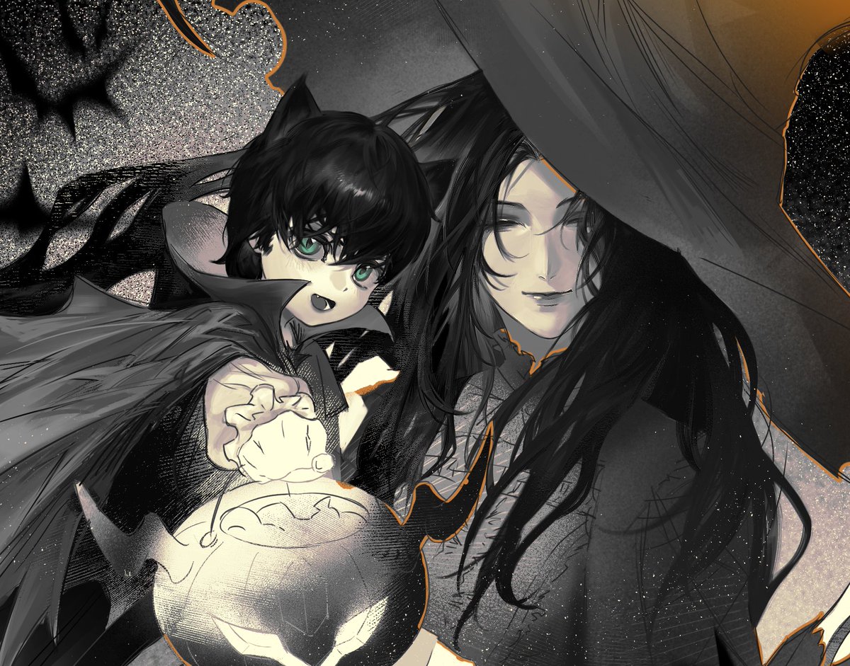 Happy Halloween! (I didn’t have time to finish it.)🎃👩‍👦#FFXVI #BarnabasTharmr