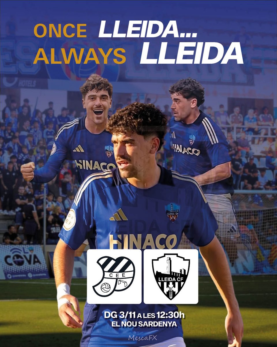 MescaFx's tweet photo. Aquest diumenge ens enfrontem al CE Europa. @adrigene9 , després de passar dues temporades a l’equip de Barcelona, ha tornat a vestir la samarreta del Lleida. Com li anirà aquest cap de setmana? Què en penseu? Aconseguirà marcar contra el seu antic equip? https://t.co/x9bkbh81R1