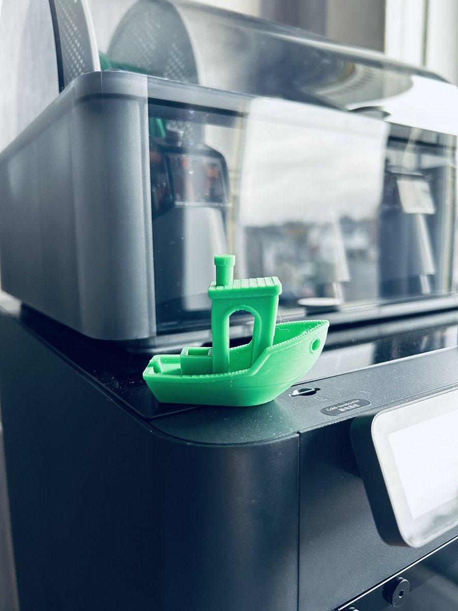 AimoAio's tweet photo. Successful first test print! #3dprinting #bambulab https://t.co/HN9dMYxJvF