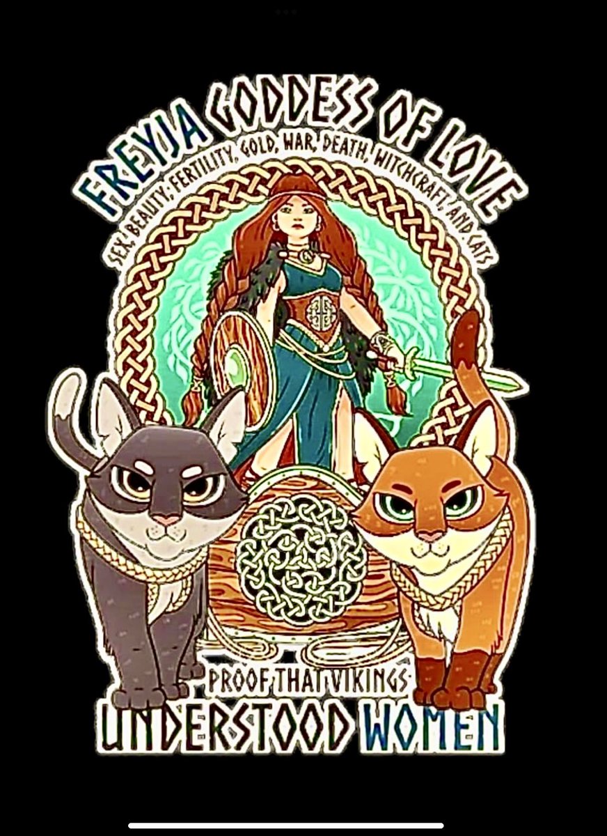ScorpioLisaM's tweet photo. #HappyFreyjasDay #HappyFreyasDay #FridayIsFreyasDay #GoddessOfLove #GoddessOfCats #HailFreya https://t.co/OfHvKV9TgI