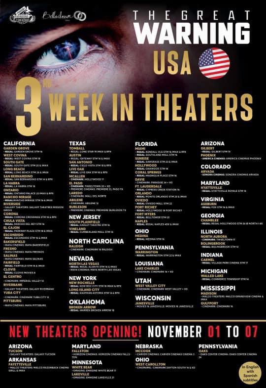 watkins4faith's tweet photo. The Great Warning movie, WEEK 3, is expanding and continuing in theaters!

Meanwhile, consider becoming an Ambassador to the movie: join the effort and bring the movie to your area! 

🔗 https://t.co/IhMB1eoKgJ

🎥 Official website: https://t.co/Hn7yDjO3k2 https://t.co/0pgXtGBKdJ