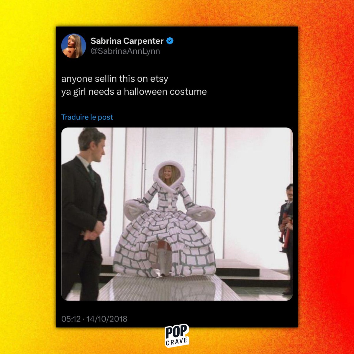 Sabrina Carpenter dresses up in the igloo dress from 'Lizzie McGuire' six  years after posting about it.