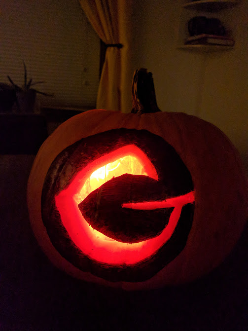 benUNC's tweet photo. I forgot to post my annual #HiRoy @GiveWP pumpkin. So here it is. https://t.co/PCBSi8RFt5