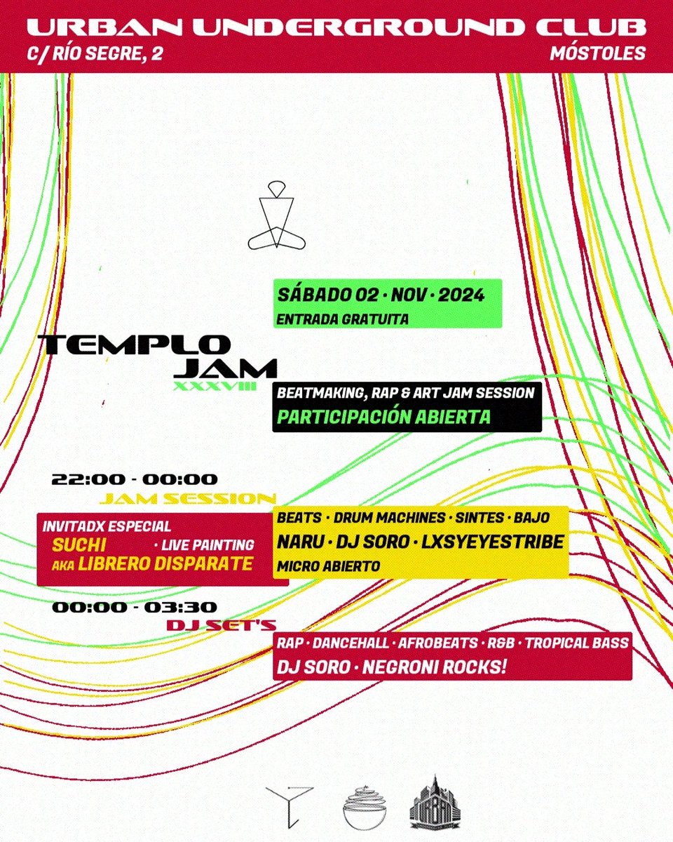 TEMPLOjam (@templojam) on Twitter photo Qué dice la banda! Mañana hay #TEMPLOjam en #Móstoles con uno de los líderes culturales del barrio, Suchi aka Librero Disparate en el livepainting
Además estaremos pillando comida y enseres para la campaña de ayuda a #Valencia de lxs brevas de <a href="/solo_gozar/">Solo Gozar</a>
PAZ Y SALUD Qué dice la banda! Mañana hay #TEMPLOjam en #Móstoles con uno de los líderes culturales del barrio, Suchi aka Librero Disparate en el livepainting
Además estaremos pillando comida y enseres para la campaña de ayuda a #Valencia de lxs brevas de <a href="/solo_gozar/">Solo Gozar</a>
PAZ Y SALUD